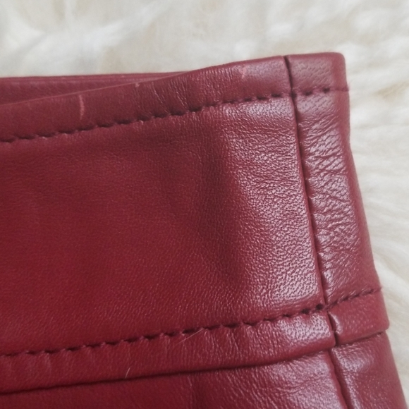 INTERMIX Marissa Webb Melinda Leather Mini Skirt - Picture 7 of 8